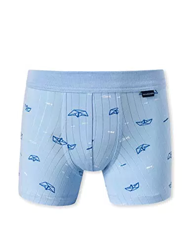 Schiesser Jungen Shorts Unterhosen Unterwäsche, dunkelblau gestreift