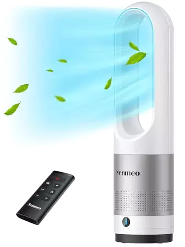 Senmeo Turmventilator 55 cm, leise, 8 Geschwindigkeiten, 90° Oszillation, Fernbedienung