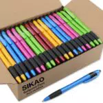 Sikao Gripped Slimster Einziehbarer Kugelschreiber mit Mittlerer Spitze 1,0mm
