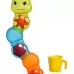 Simba ABC Wasserparcour Raupe – Badewannenspielzeug für Babys ab 2 Jahren