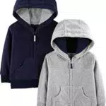 Simple Joys by Carter's Baby-Jungen 2-Pack Fleece Full Zip Fashion-Hoodies