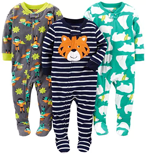 Carter's Baby-Mädchen Flame Resistant Fleece Footed Pajamas für Kleinkinder