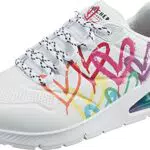 Skechers UNO 2 Floating Love Damen Sneakers mit Herzmotiv