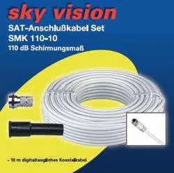 Sky Vision Sat-Anschlusskabel - Hochwertiges 10m Kabel für optimale Verbindung