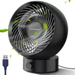 SMARTDEVIL Mini USB Ventilator – Leiser Tischventilator mit stufenloser Geschwindigkeit
