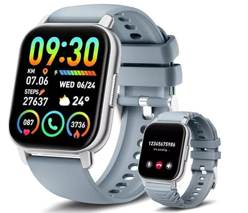 Smartwatch mit Telefonfunktion, 1,85" Touchscreen, IP68, Herzfrequenzmonitor, 112 Sportmodi