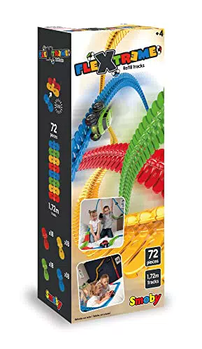 Smoby FleXtreme Autorennbahn Starter Set 184 Schienen + Rennauto