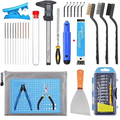 SOOWAY 3D Drucker Toolkit – Set zum Entfernen, Reinigen und Entgraten von Modellen