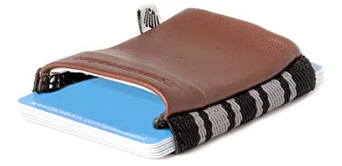 "Space Wallet Echtleder Slim Wallet - Kartenetui mit Scheinfach"