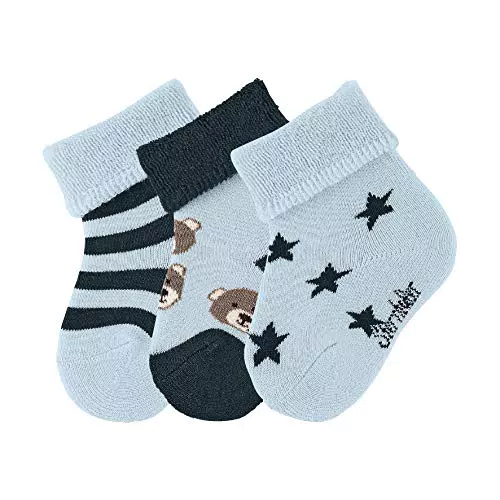 Sterntaler Baby - Jungen Baby- 3er-pack Socken Bären