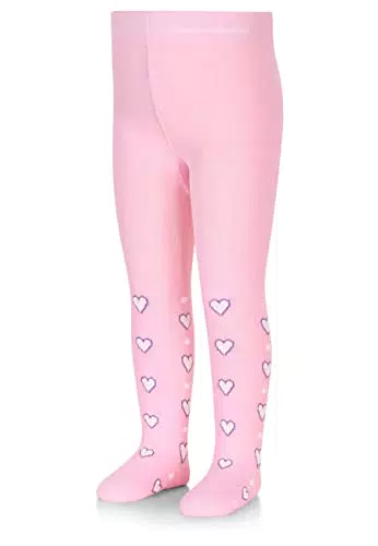Sterntaler Strumpfhose für Mädchen mit Herzen, undurchsichtig