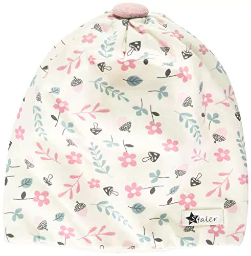 Sterntaler Slouch-Beanie für Mädchen mit Pflanzen-, Pilz- und Nuss-Motiven