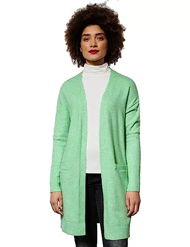STREET ONE Damen A253541 Longcardigan, Clary Mint Melange