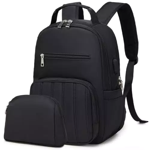 Suweir Damen Rucksack 2 in 1 - Eleganter Cityrucksack für Reisen und Arbeit