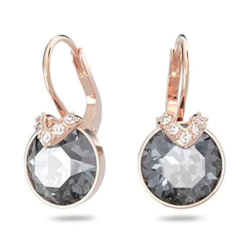 Swarovski Bella V Drop Ohrhänger mit Rundschliff aus Roségold-Legierung