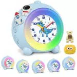 TENOCK Analog Wecker Kinder Einhorn mit Einstellbarer Lautstärke und Licht