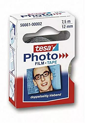 tesa® Foto Film Ersatzrolle 7,5 m x 12 mm – Hochwertige Filmrolle für Fotoprojekte