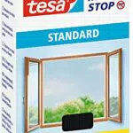 Tesa Fliegengitter Standard - Insektenschutz für Fenster - 1,3x1,5m