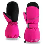 ThxToms Kinder Ski Handschuhe Fäustlinge - Wasserdicht, Winddicht, Warm