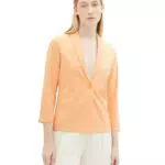 TOM TAILOR Damen Blazer Jacke Regular Fit mit 3/4-Arm