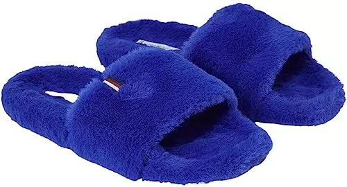 Tommy Hilfiger Damen Hausschuhe Plüsch Slipper für Zuhause