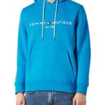 Tommy Hilfiger Herren Hoodie mit Kapuze - Blau