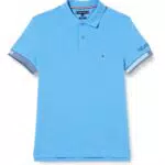Tommy Hilfiger Herren Poloshirt Kurzarm Slim Fit, Blau
