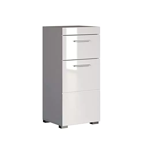 trendteam Amanda Kommode - Badschrank mit Tür und Schublade, universal einsetzbar