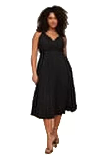 TRENDYOL Damen Midi Kleid Plus Size Regular