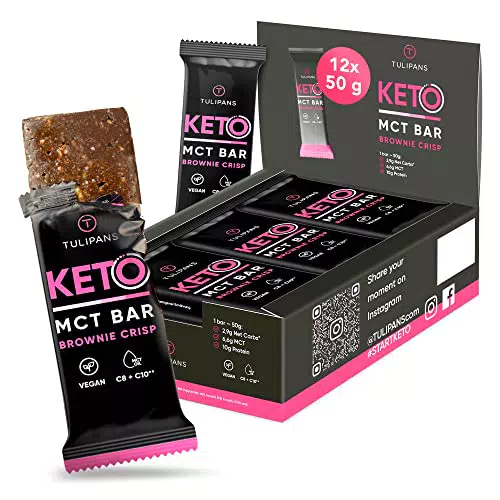 Tulipans Keto Riegel mit MCT-Öl | Zuckerarm und proteinreich für die ketogene Ernährung
