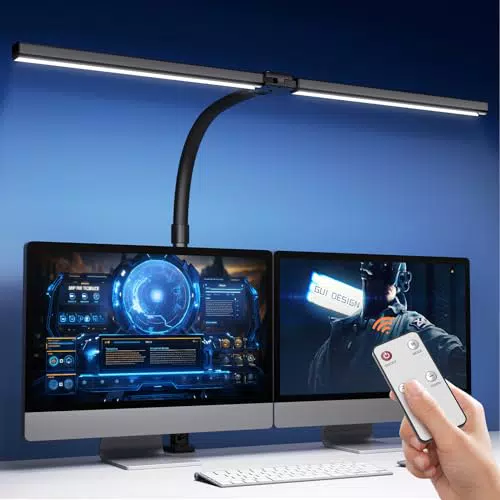 Tyonto 1300LM LED Schreibtischlampe dimmbar mit Fernbedienung für Homeoffice