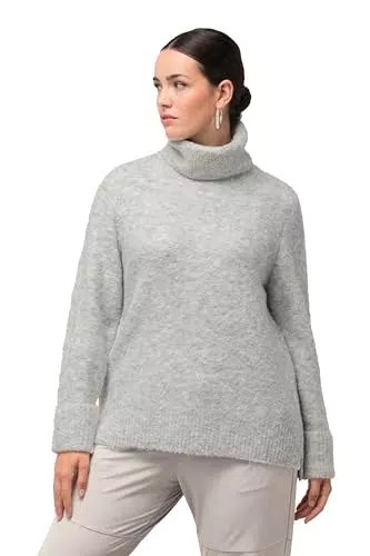 Ulla Popken Rollkragenpullover für Damen in großen Größen