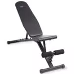 Ultrasport Hantelbank mit Rack für Bankdrücken und Sit-Ups - Schwarz