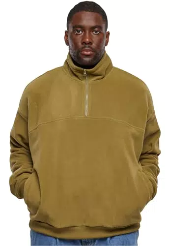Urban Classics Herren Polar Fleece Troyer Sweatshirt