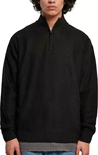 Urban Classics TB5513-Knit Troyer Sweatshirt für Herren