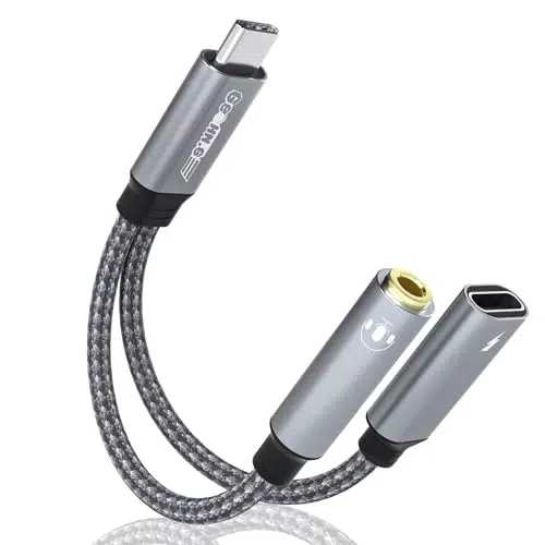 Samsung USB C auf 3,5mm Klinke Adapter mit Schnellladung und Hi-Fi Audio