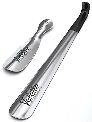 Velette Schuhlöffel Metall für Senioren und Schwangere - 42 cm und 19 cm