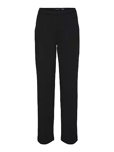 VERO MODA Elegante Damen Stoffhose Stretch Culotte Gerade für Business