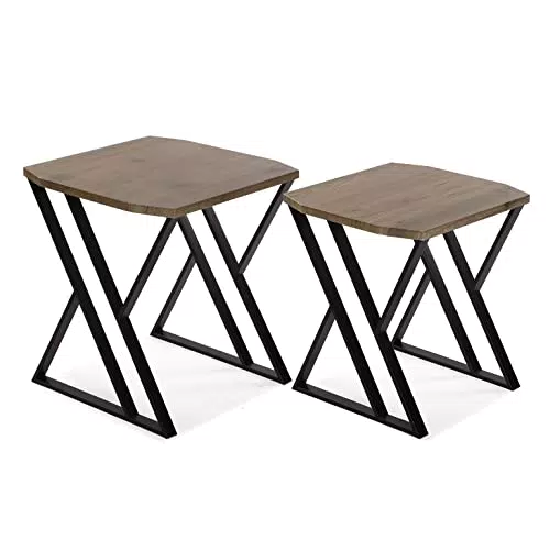 Versa Tulsa Beistelltisch – Moderner niedriger Tisch für Wohnzimmer und Schlafzimmer