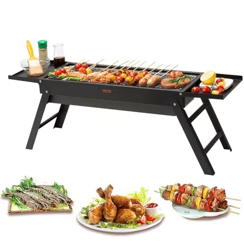 VEVOR Klappgrill Tischgrill für Camping und Picknick, tragbarer BBQ Grill