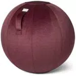 VLUV BOL VARM Stoff-Sitzball - Robuster und formstabiler Samt-Sitzball mit Tragegriff und Bodenring