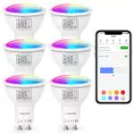 VOCOlinc GU10 Smart Glühbirne, RGBW, kompatibel mit Apple HomeKit, Alexa, Google Assistant