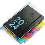Weekview Compact Note - Wochenplaner A6+ mit Notizteil für 2024