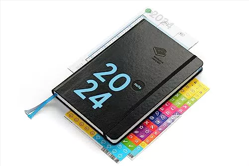 Weekview Compact Note - Wochenplaner A6+ mit Notizteil für 2024