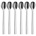 WMF Latte Macchiato Löffel Set, lange Joghurtlöffel aus Cromargan Edelstahl