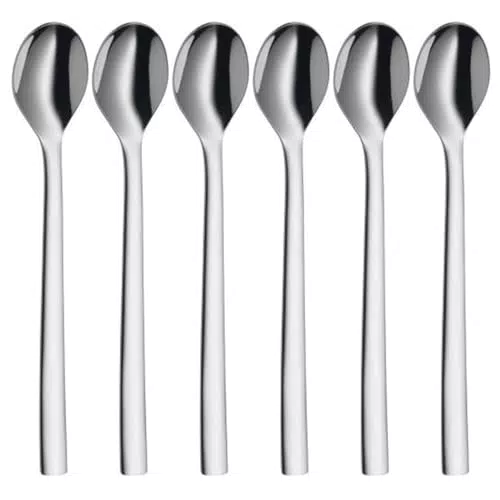 WMF Latte Macchiato Löffel Set, lange Joghurtlöffel aus Cromargan Edelstahl