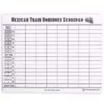 Yellow Mountain Imports Mexican Train Dominospiele Punkteblock 50 Blatt