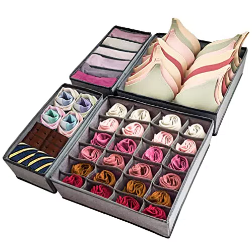 YOCOLE Kleiderschrank Organizer für Unterwäsche und Dessous, Faltbare Aufbewahrung