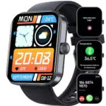 YYKY Smartwatch 2024 mit Telefonfunktion, Fitnessuhr, Herzfrequenz- und Blutdruckmonitor