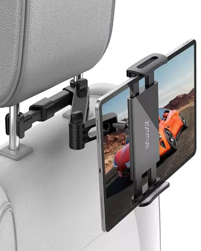 Zommuei Tablet Halterung Auto – Ausziehbare KFZ Kopfstützenhalterung für Tablets